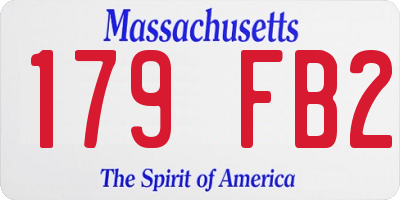 MA license plate 179FB2