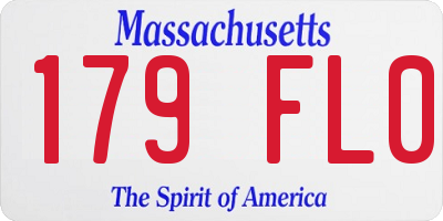 MA license plate 179FL0