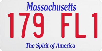 MA license plate 179FL1