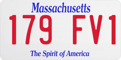 MA license plate 179FV1
