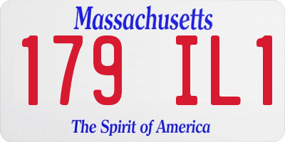 MA license plate 179IL1