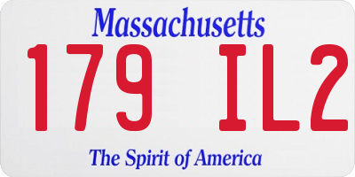 MA license plate 179IL2
