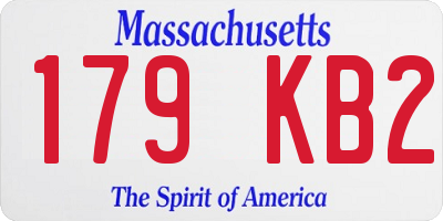 MA license plate 179KB2