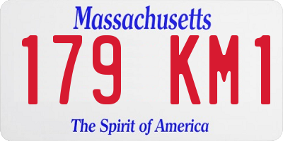 MA license plate 179KM1
