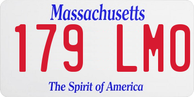 MA license plate 179LM0