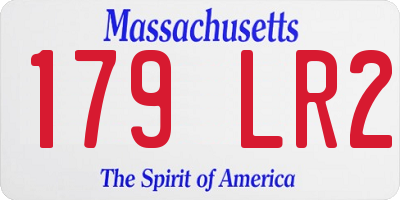 MA license plate 179LR2