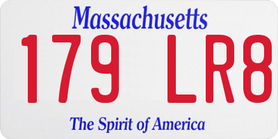 MA license plate 179LR8
