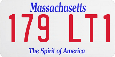 MA license plate 179LT1
