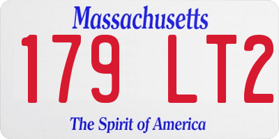 MA license plate 179LT2