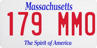 MA license plate 179MM0