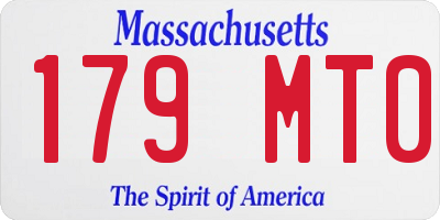 MA license plate 179MT0