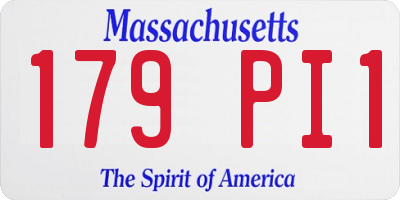 MA license plate 179PI1