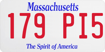 MA license plate 179PI5