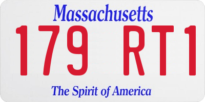 MA license plate 179RT1
