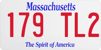 MA license plate 179TL2