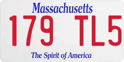 MA license plate 179TL5