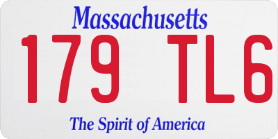 MA license plate 179TL6