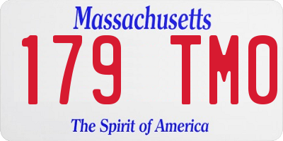MA license plate 179TM0
