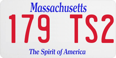MA license plate 179TS2