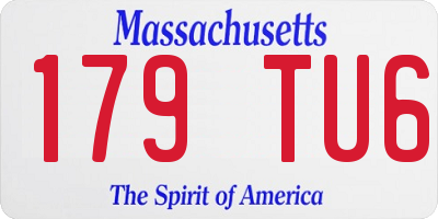 MA license plate 179TU6