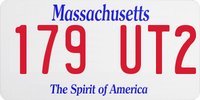 MA license plate 179UT2