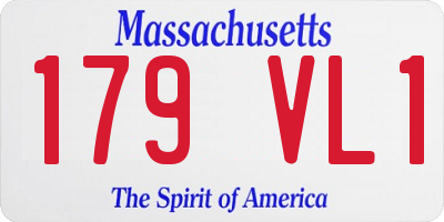 MA license plate 179VL1