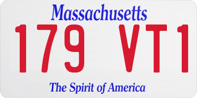 MA license plate 179VT1