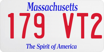 MA license plate 179VT2