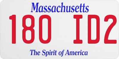 MA license plate 180ID2