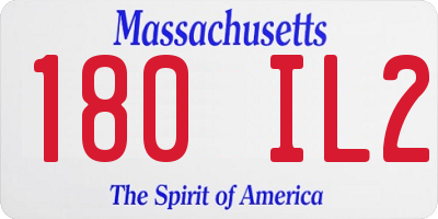 MA license plate 180IL2