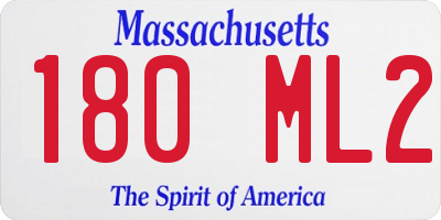 MA license plate 180ML2