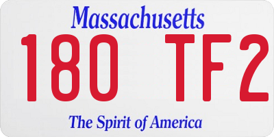 MA license plate 180TF2