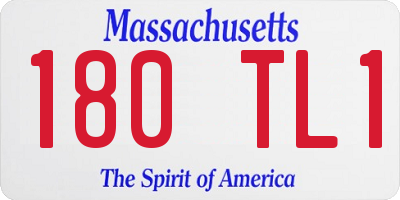 MA license plate 180TL1