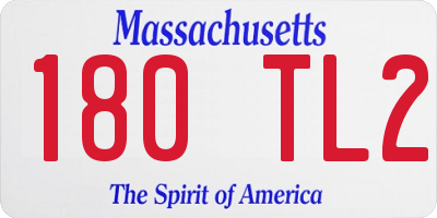 MA license plate 180TL2