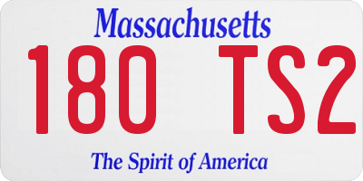 MA license plate 180TS2