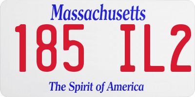 MA license plate 185IL2