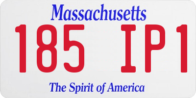 MA license plate 185IP1