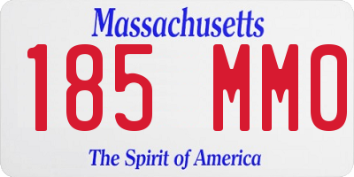 MA license plate 185MM0