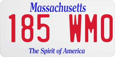 MA license plate 185WM0