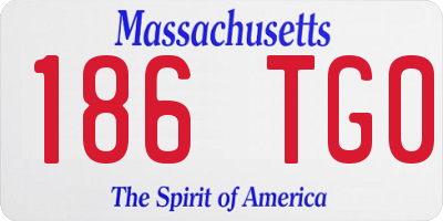 MA license plate 186TG0