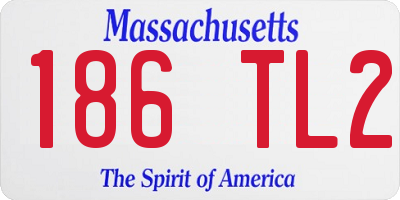 MA license plate 186TL2