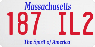 MA license plate 187IL2