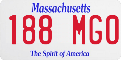 MA license plate 188MG0