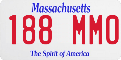 MA license plate 188MM0