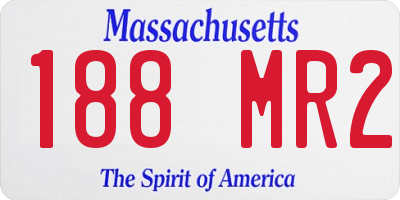 MA license plate 188MR2