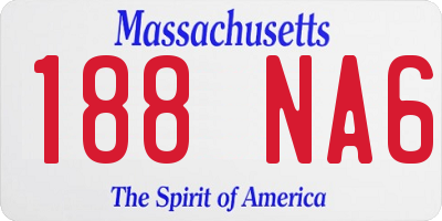 MA license plate 188NA6