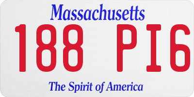 MA license plate 188PI6