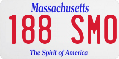 MA license plate 188SM0
