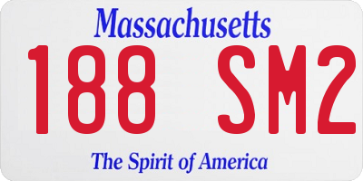 MA license plate 188SM2
