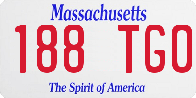 MA license plate 188TG0